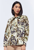 Printed Long Sleeve Blouse
