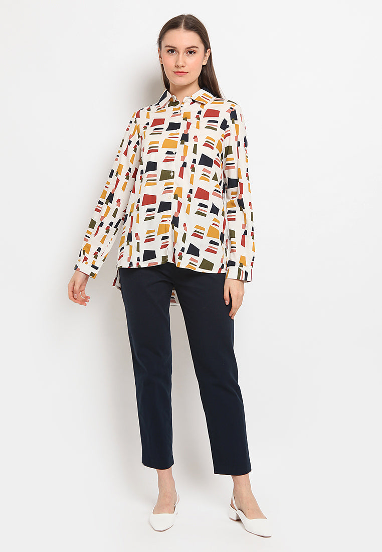 Loose fit printed shirt