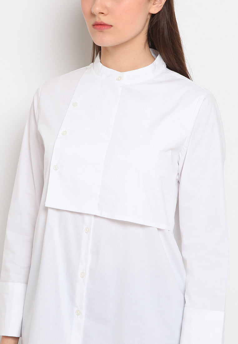 Front panel long sleeve shirt