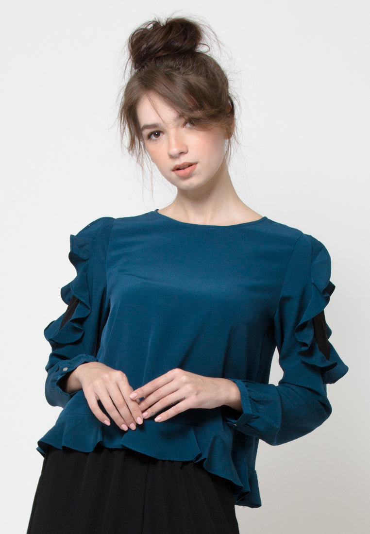Polyester Long Sleeves Blouse