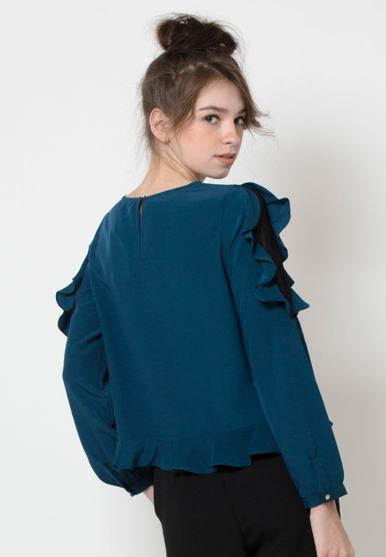Polyester Long Sleeves Blouse