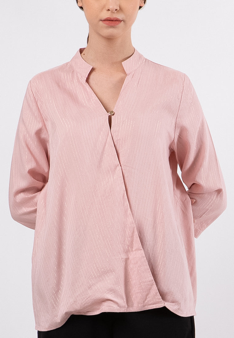 Wrap Lurex Blouse
