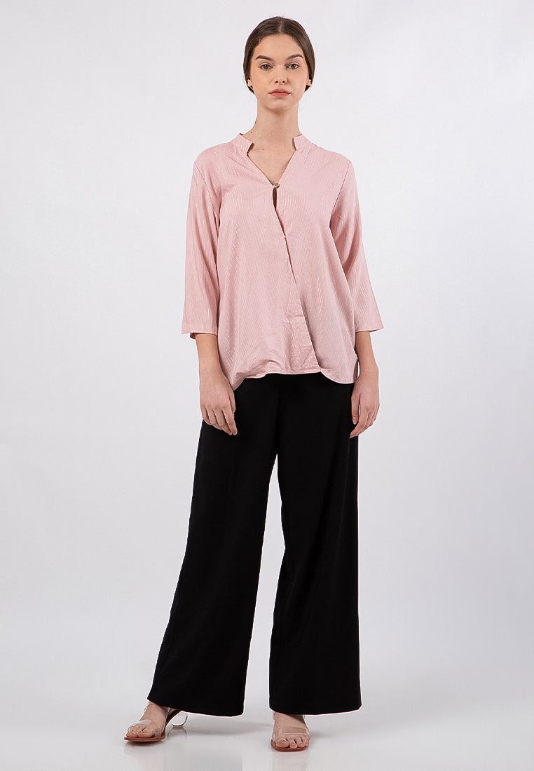 Wrap Lurex Blouse