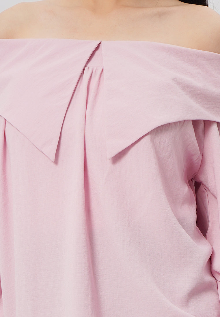 Puff Sleeves Off Shoulder Blouse