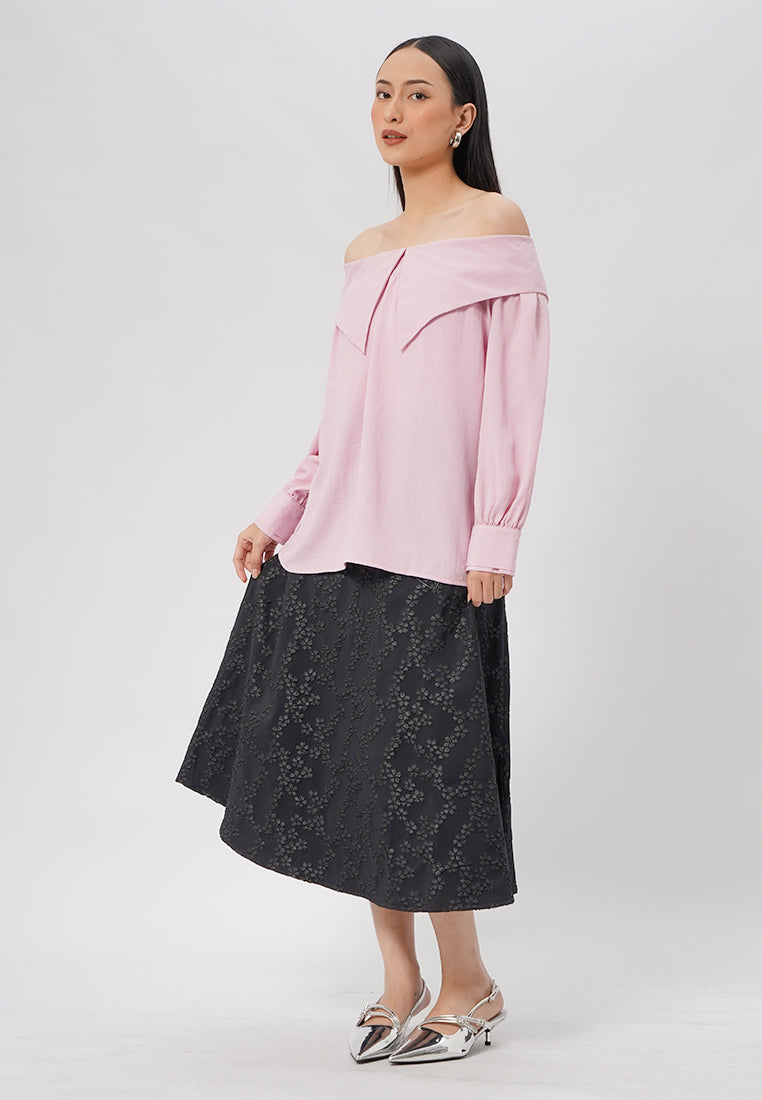 Puff Sleeves Off Shoulder Blouse