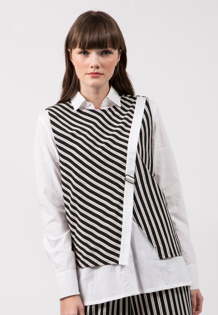 The Executive x Jenahara - Vest and Long Sleeves Blouse