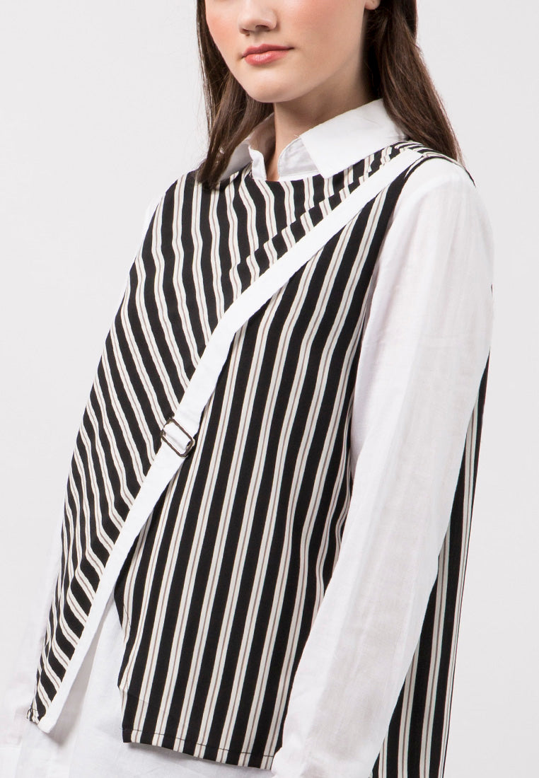 The Executive x Jenahara - Vest and Long Sleeves Blouse