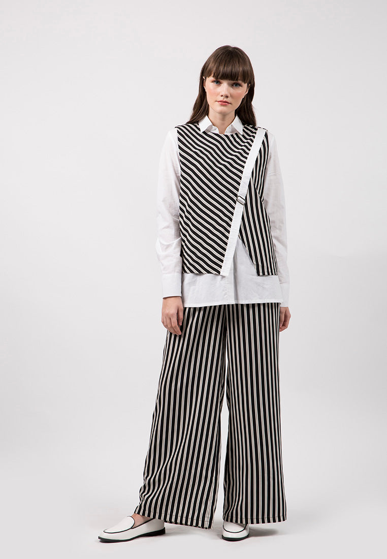 The Executive x Jenahara - Vest and Long Sleeves Blouse