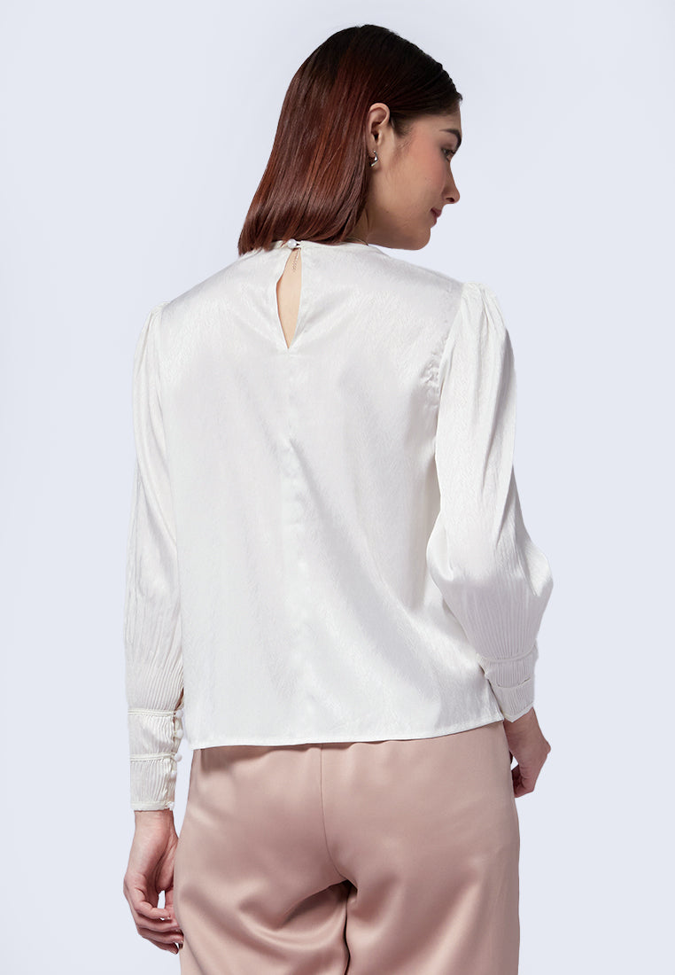 Ruched Long Sleeve Blouse