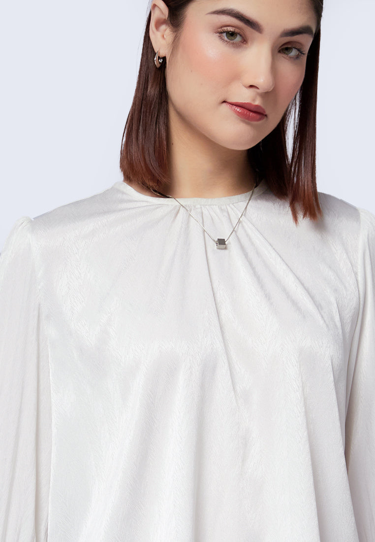 Ruched Long Sleeve Blouse