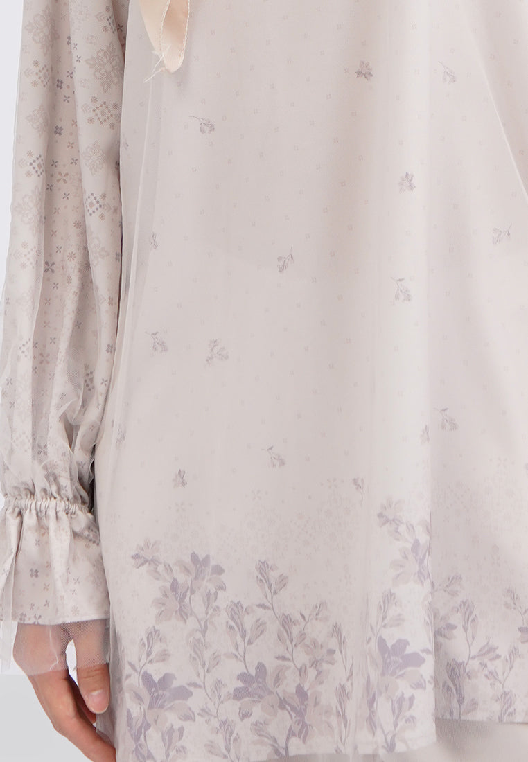Long Sleeve Blouse with Frill Details