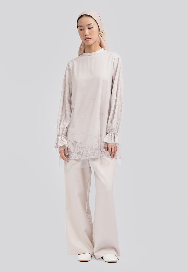 Long Sleeve Blouse with Frill Details