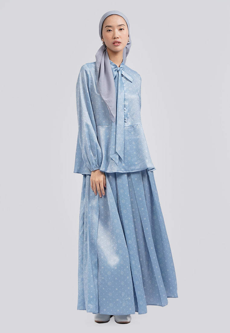 Executive x Khanaan Bow Tie Printed Blouse