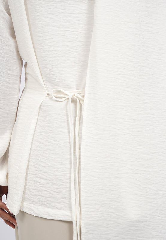 Long Sleeve Drapery Blouse