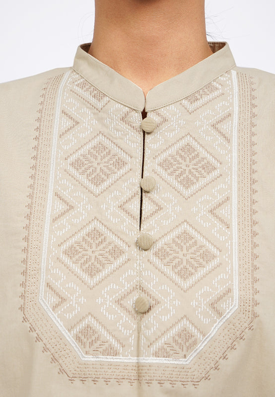 Embroidered Puff Sleeve Blouse