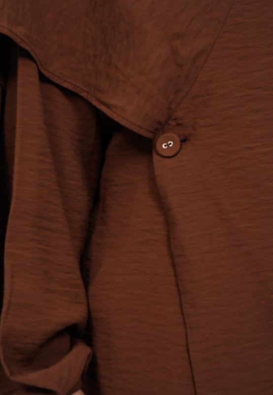 Long Sleeve Drapery Blouse