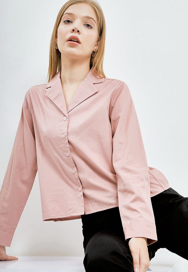 Oversized Long Sleeve Blouse
