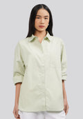 Regular Fit Long Sleeve Blouse Sage