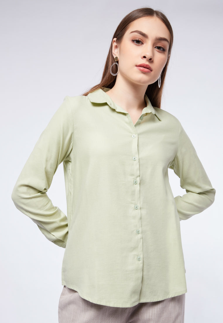 Basic Long Sleeve Blouse