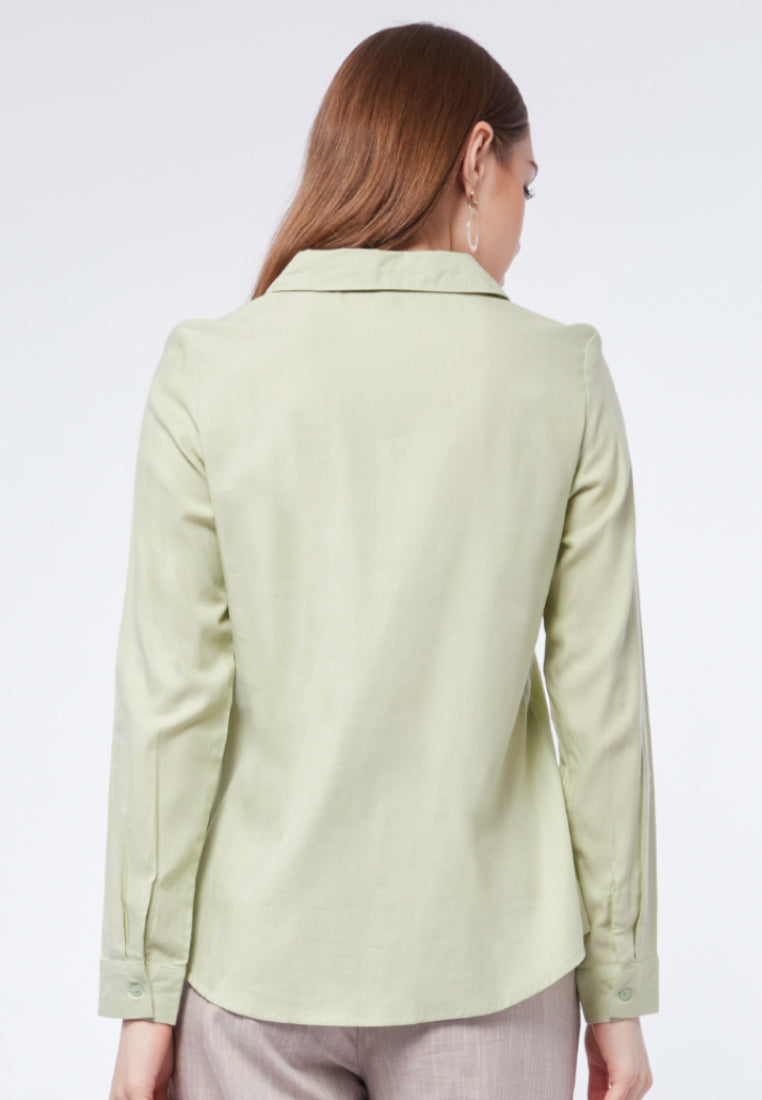 Basic Long Sleeve Blouse