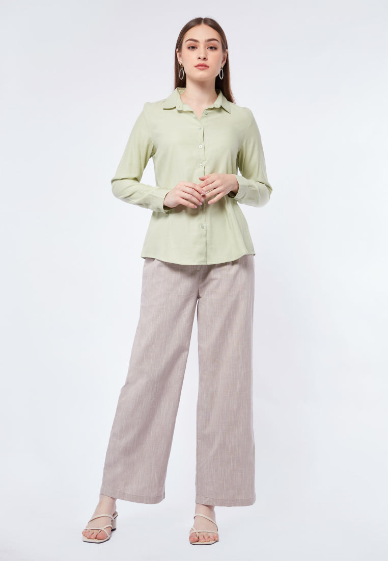 Basic Long Sleeve Blouse