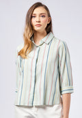 Printed 3/4 Sleeve Blouse