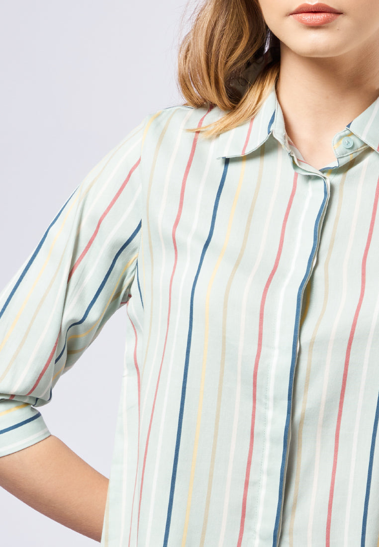 Printed 3/4 Sleeve Blouse
