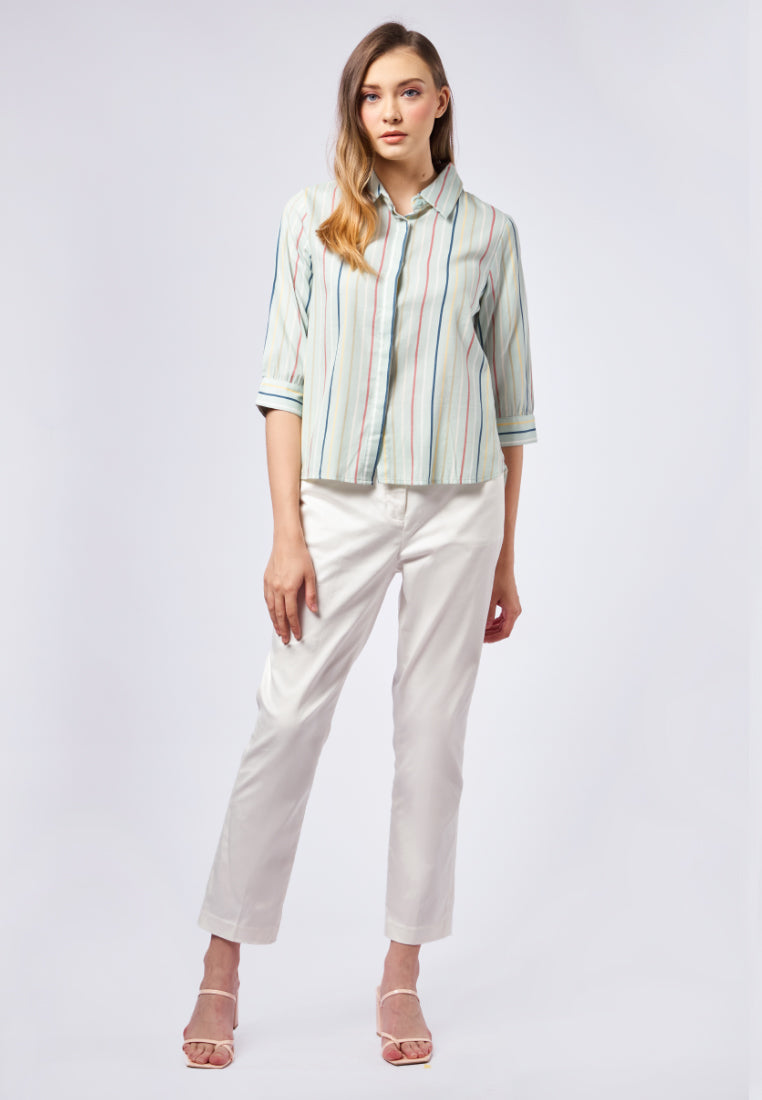 Printed 3/4 Sleeve Blouse