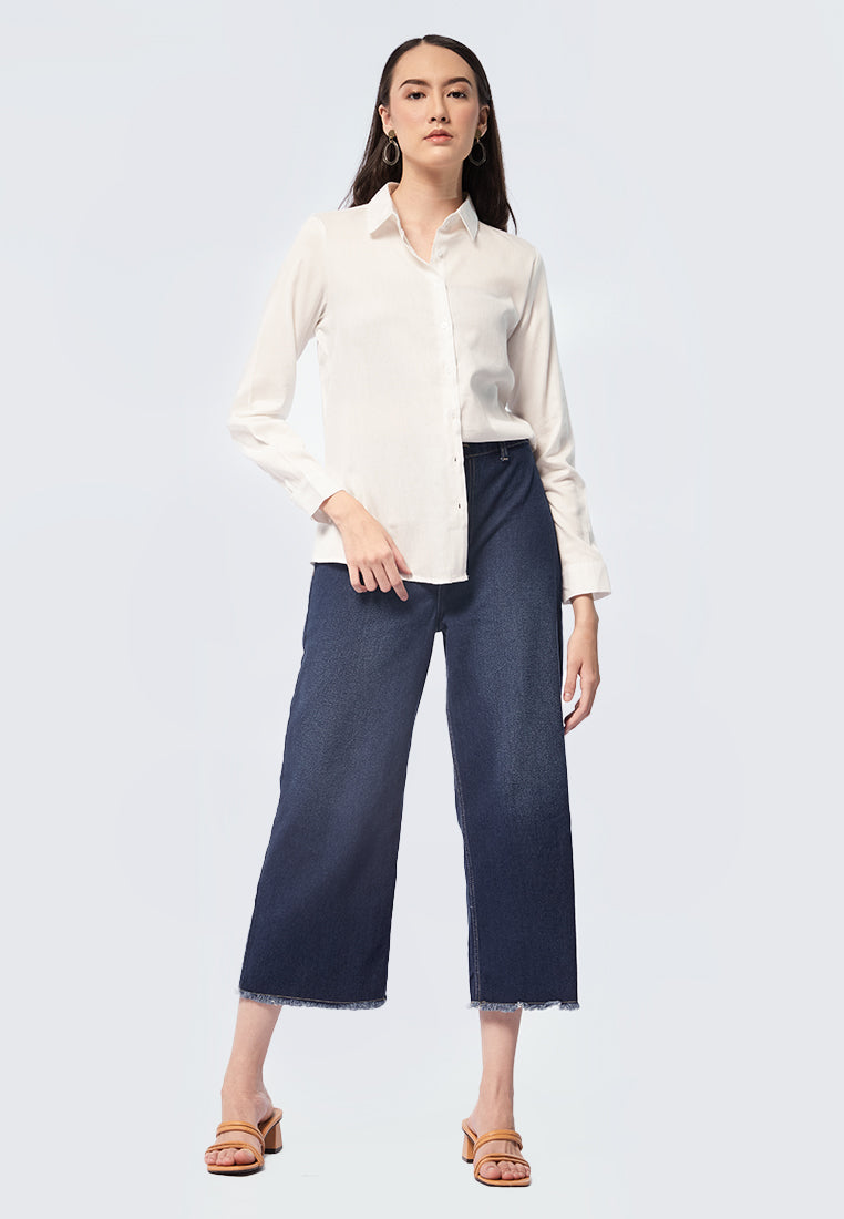 Basic Long Sleeve Blouse