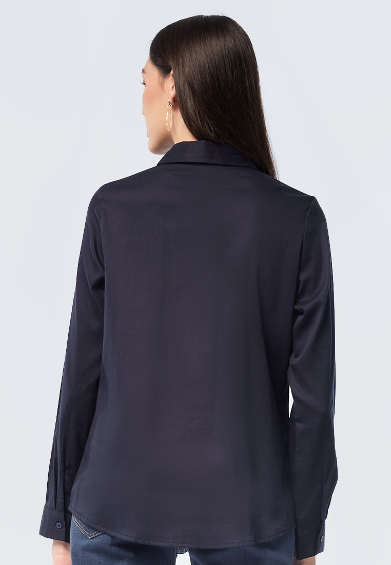 Basic Long Sleeve Blouse