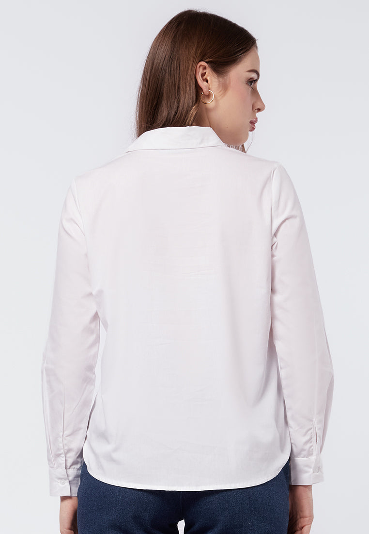 Basic Long Sleeve Cotton Shirt