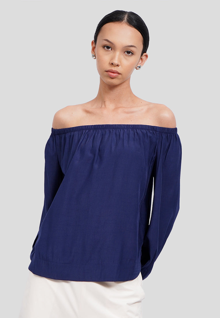 Long Sleeve Off Shoulder Blouse
