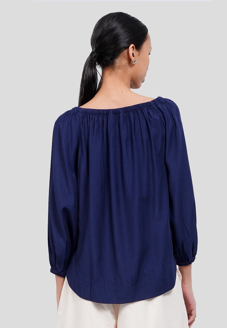 Long Sleeve Off Shoulder Blouse