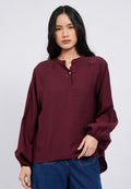 Balloon Sleeves Loose Blouse
