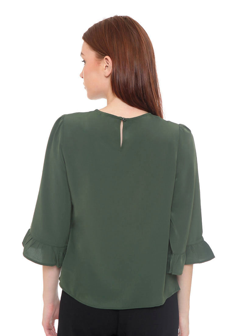 Mix Polyester Long Sleeves Blouse
