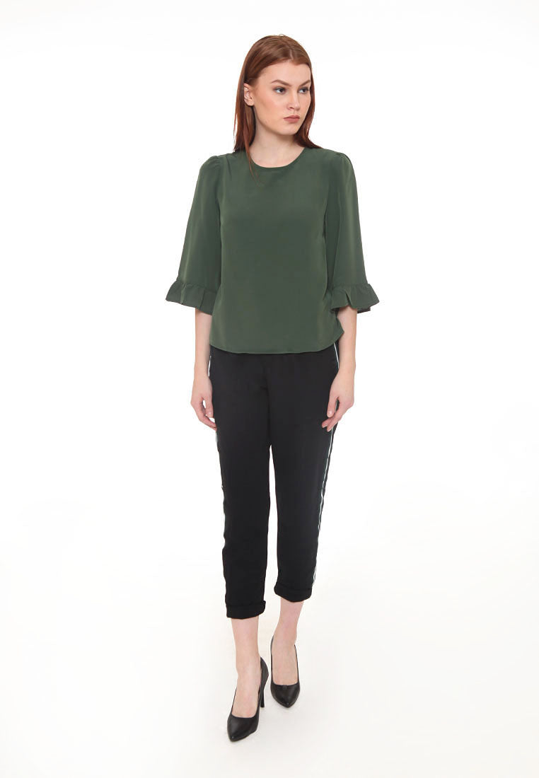 Mix Polyester Long Sleeves Blouse