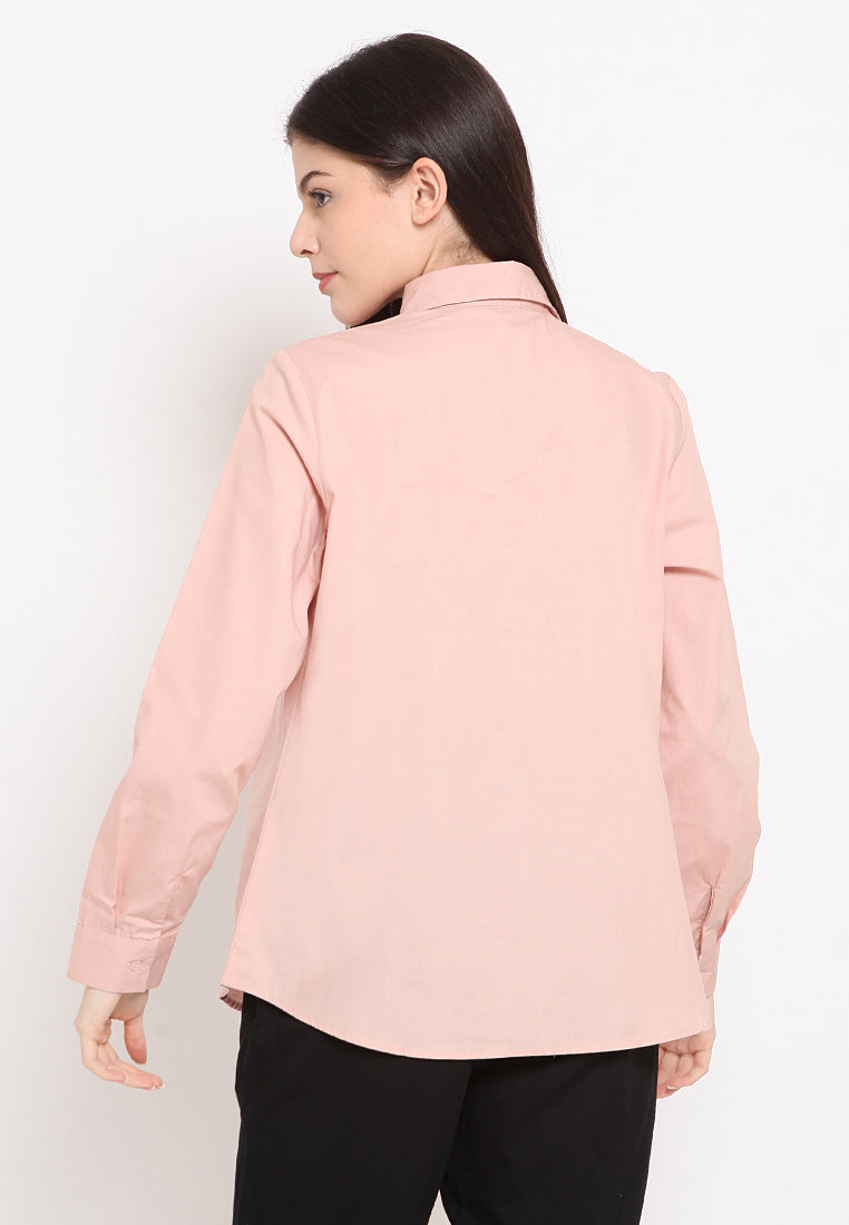 Plain Long Sleeves Blouse