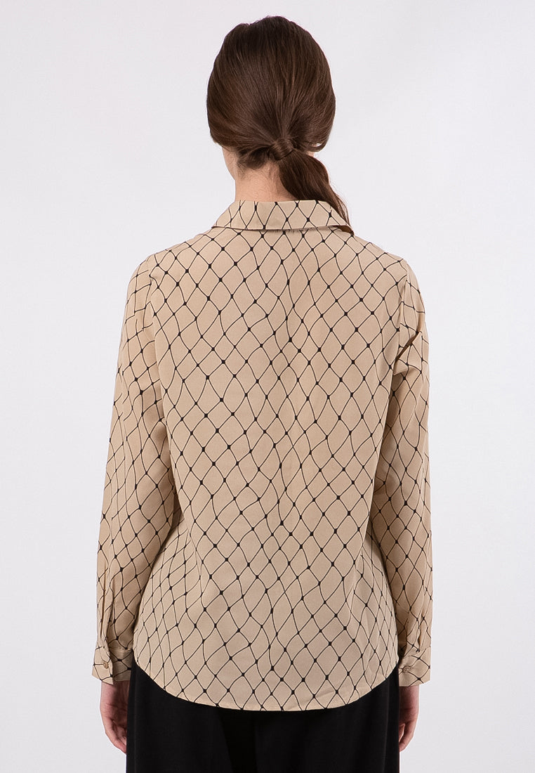 Printed Long Sleeves Blouse