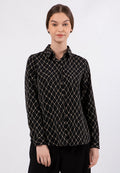 Printed Long Sleeves Blouse