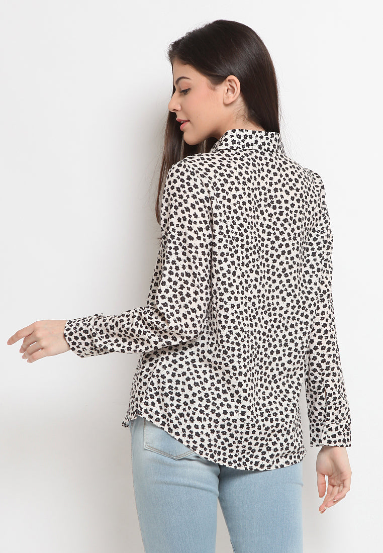 Regular fit printed blouse