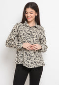 Regular fit printed blouse