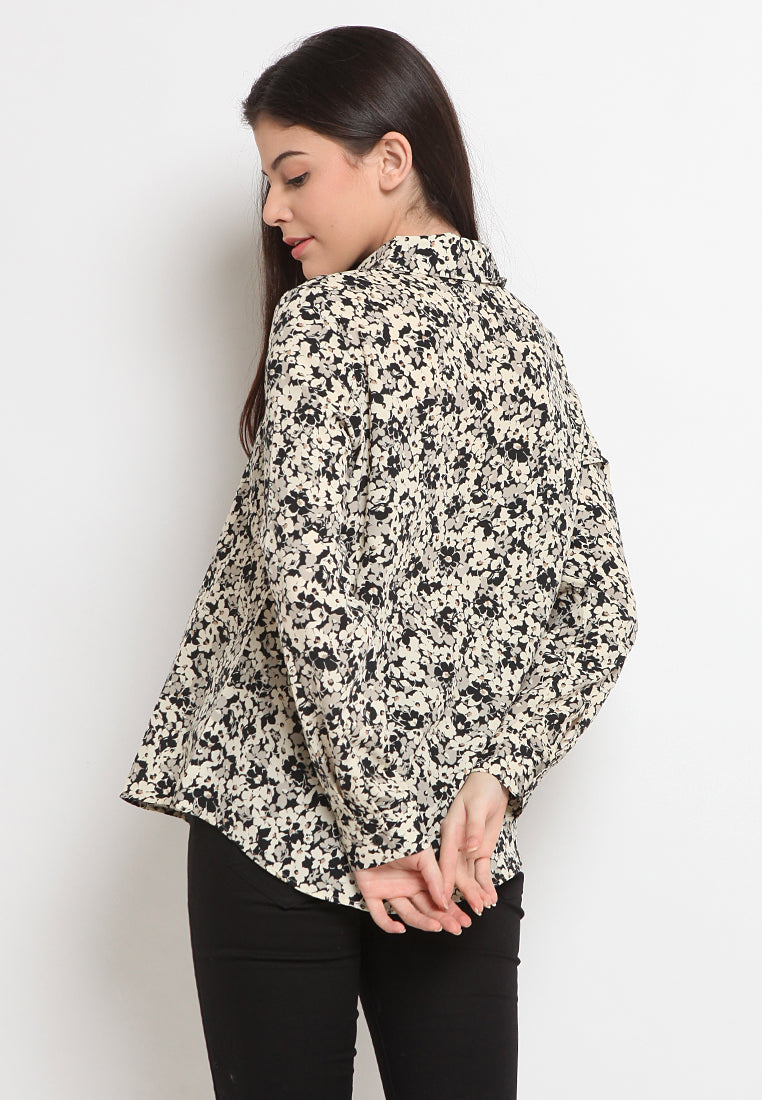 Regular fit printed blouse
