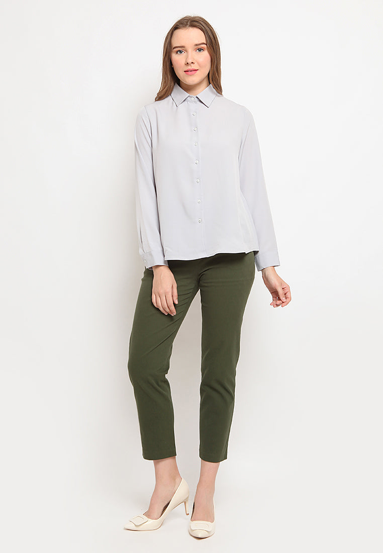 Regular Fit Long Sleeve Blouse