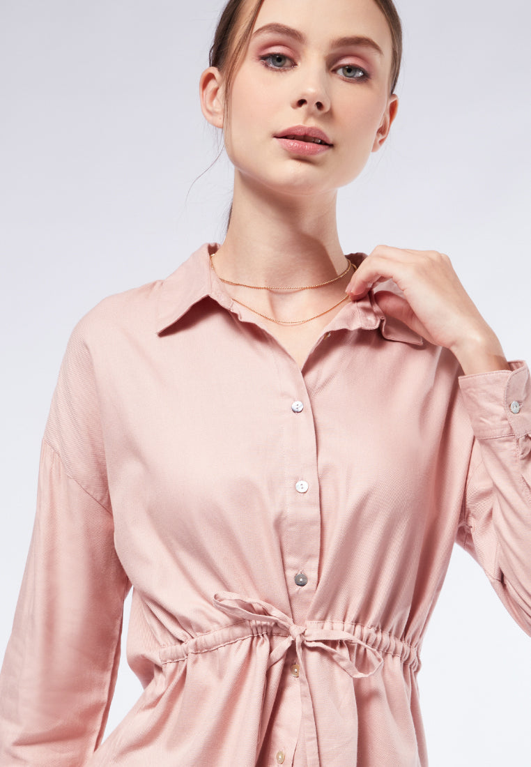 Blouse with Drawstring Details