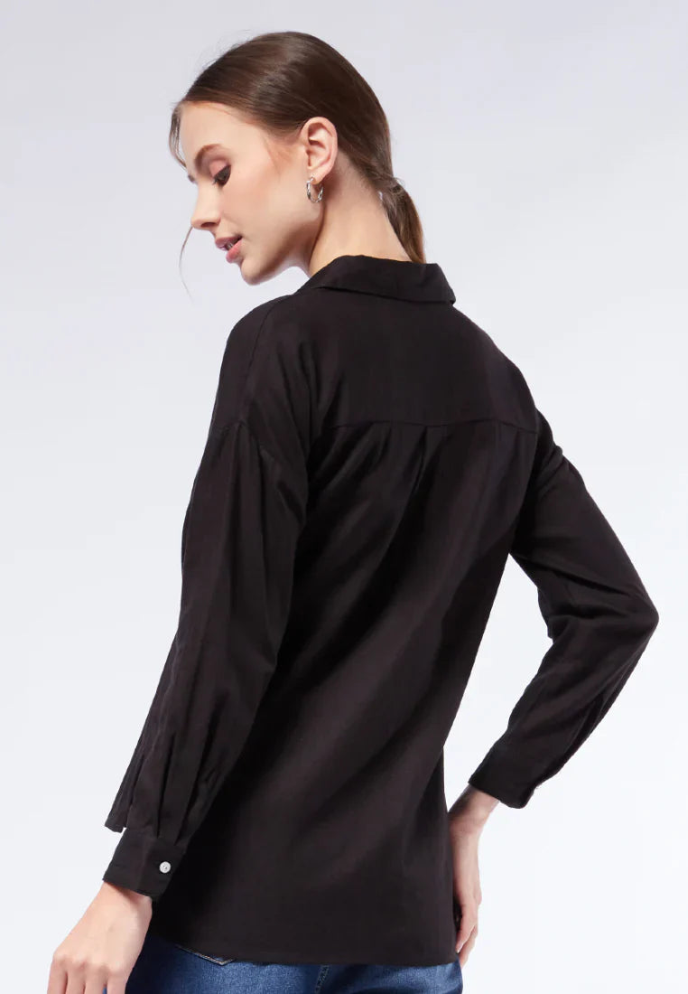 Blouse With Drawstring Details
