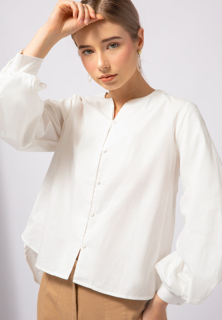 Balloon Long Sleeve Blouse