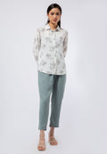 Long Sleeve Printed Blouse