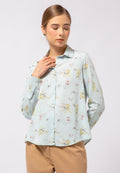 Long Sleeve Printed Blouse
