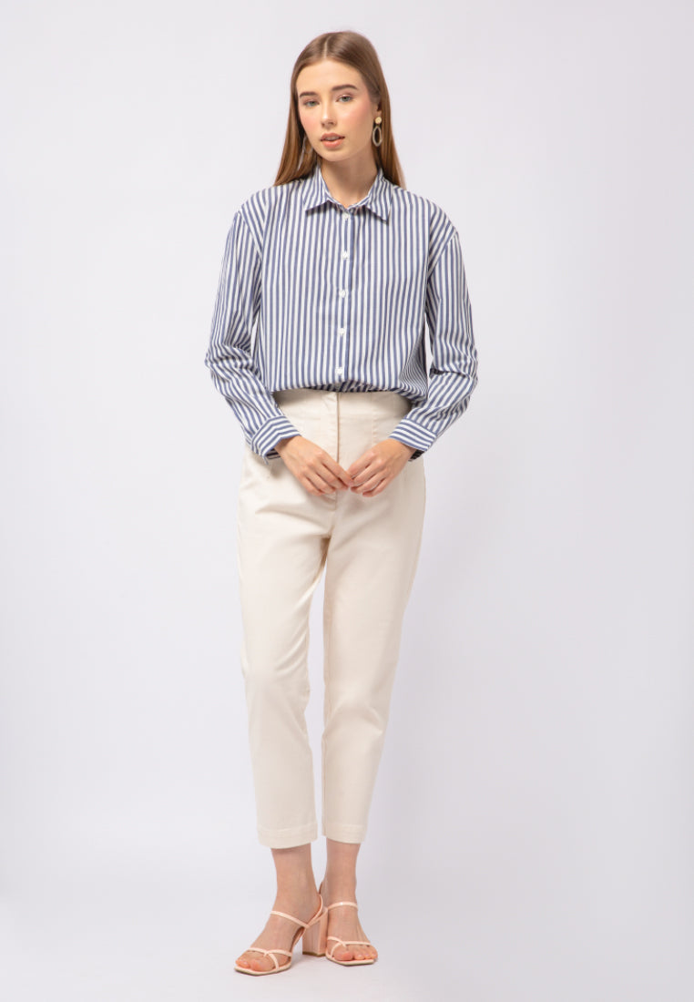 Loose Fit Stripes Blouse
