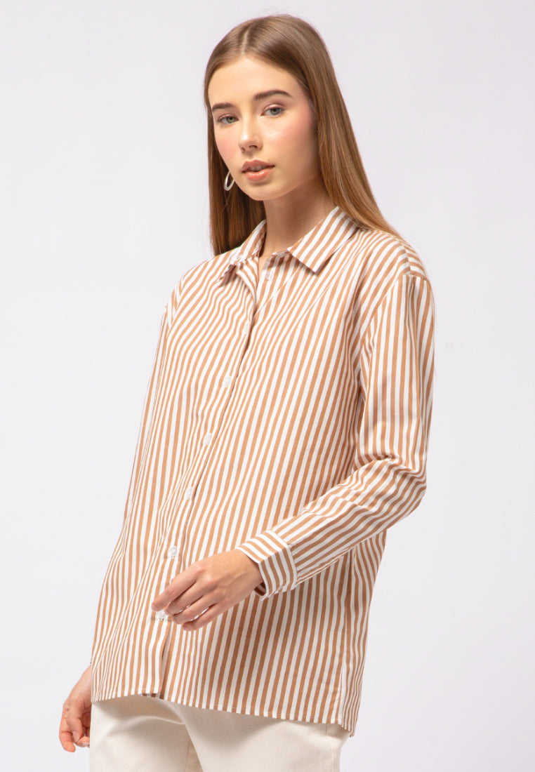 Loose Fit Stripes Blouse